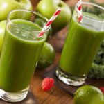 Healthy Green Vegetable and Fruit Smoothi Juice